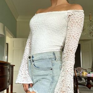 Lace Hollister top.